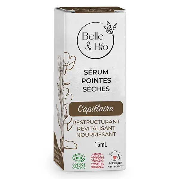 Sérum Capilar Belle & Bio para Pontas Secas, Orgânico, 15ml