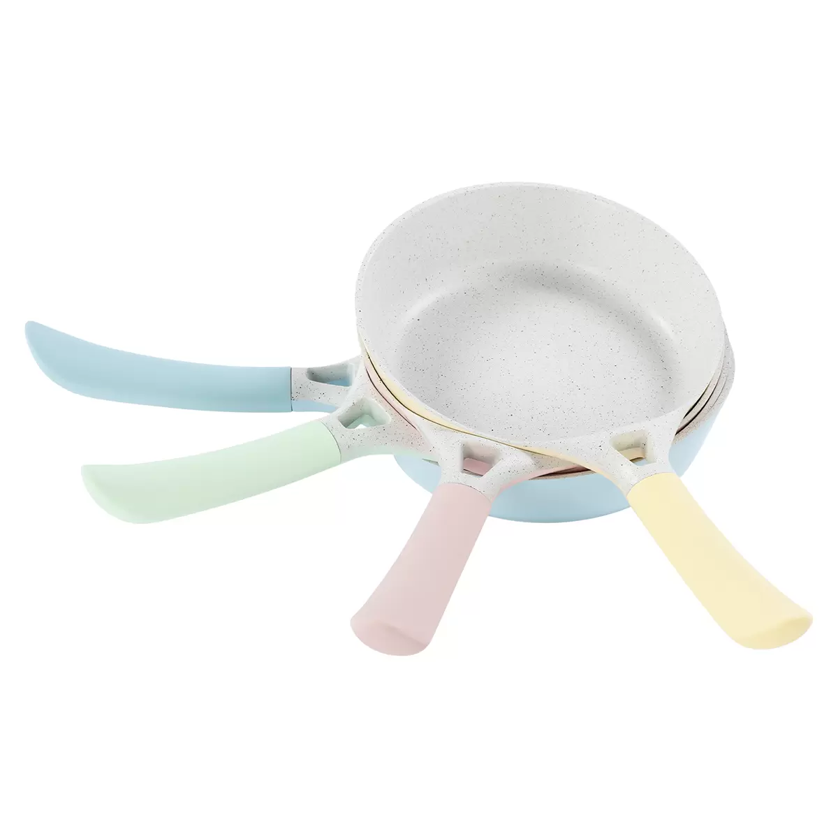 Pfanne CREATE weiss,hellblau