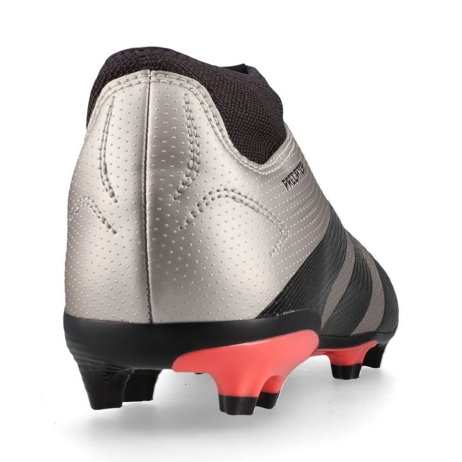 adidas Predator League Laceless FG Vivid Horizon - Argenté/Aurora Black/Turbo Enfant
