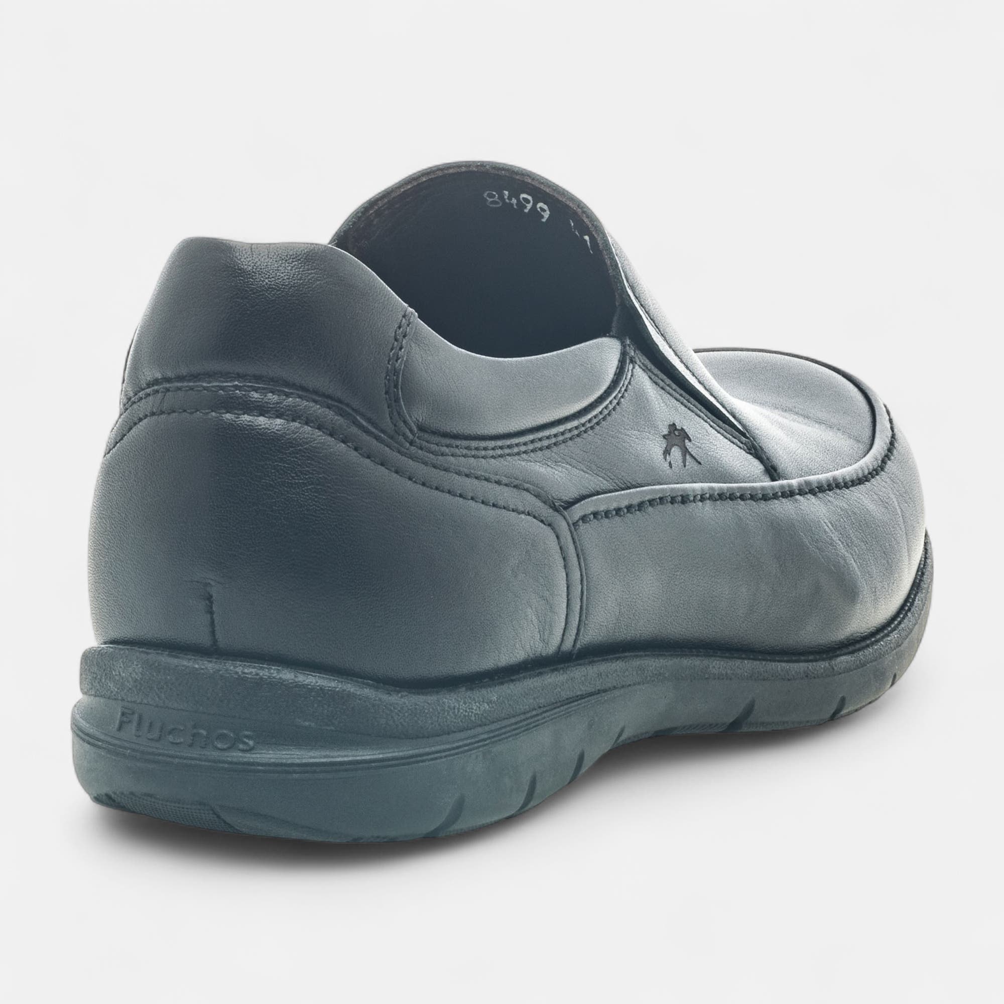 Mocassins pieds sensibles Homme en cuir noir