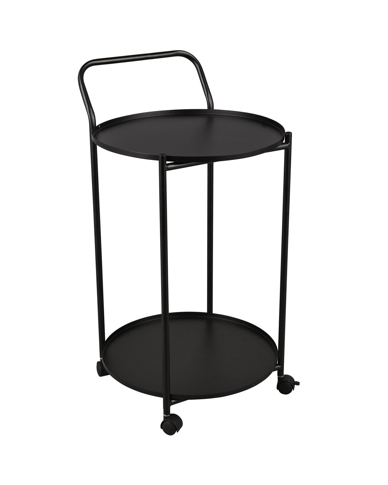 Beistelltisch EDDA 39 x 68 cm schwarz