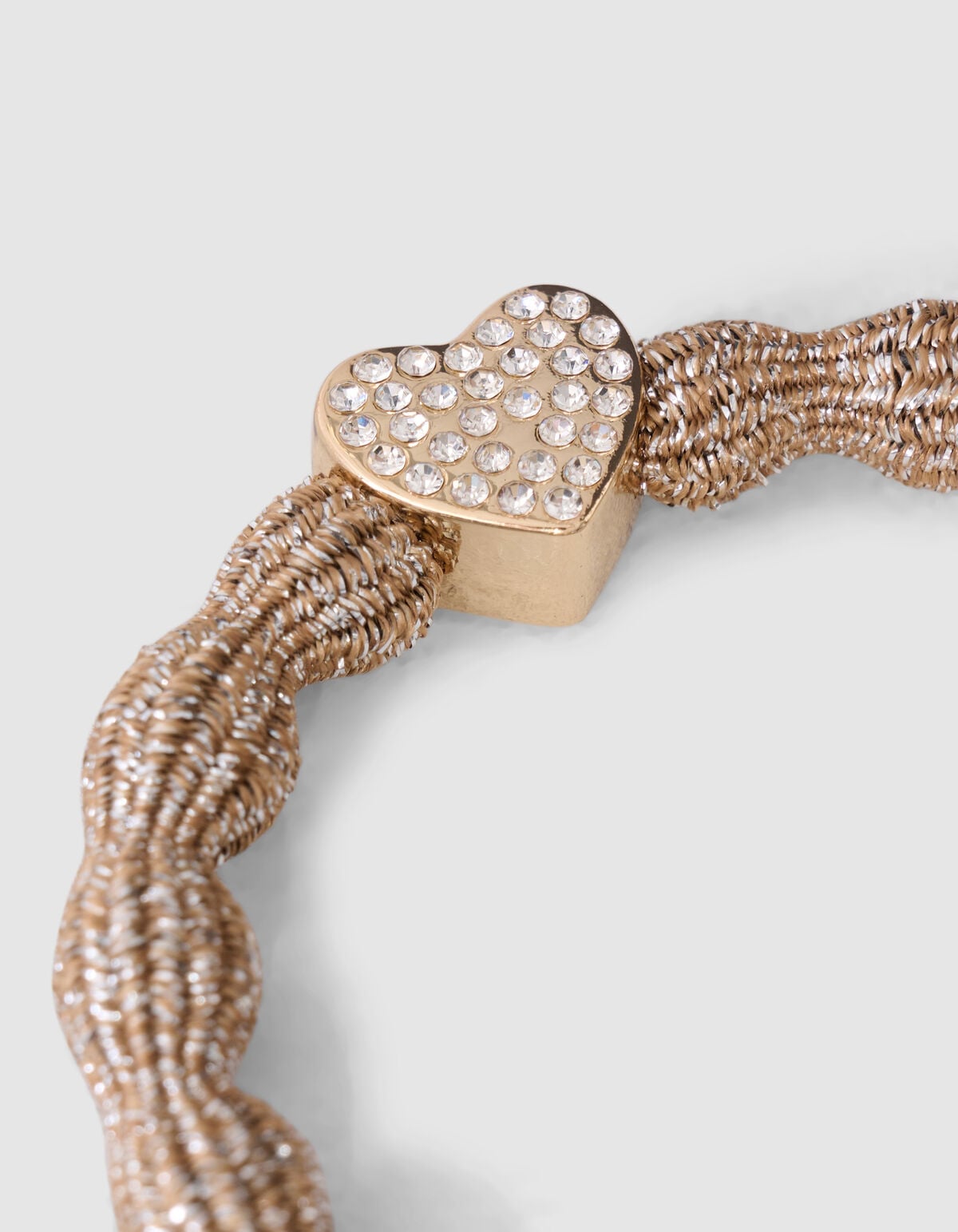 Wave Lurex Haarelastiek Goud