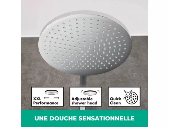 Colonne bain douche thermostatique HANSGROHE Crometta S 240 chromé