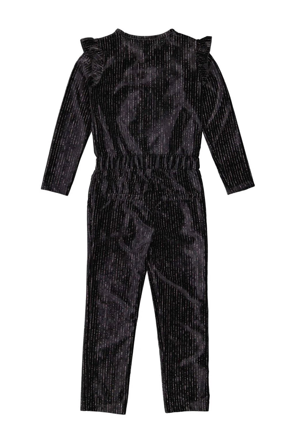 Quapi gestreepte jumpsuit DJULIEN zwart/zilver