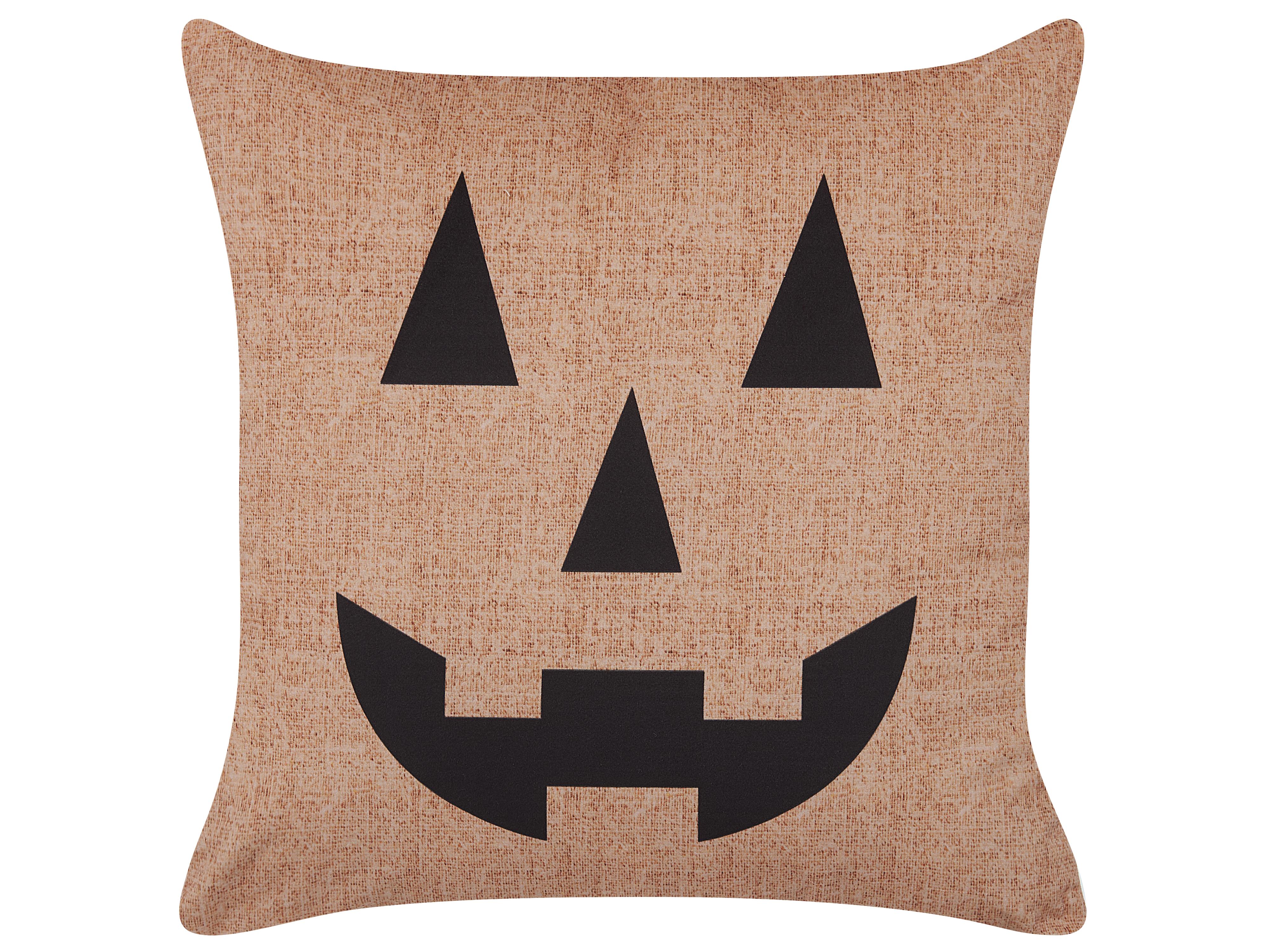 Sierkussen SEBES Fluweel 45 x 45 cm Beige abstract patroon
