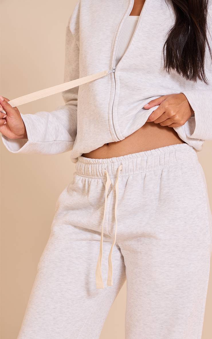 Gris Cendré Joggers À Cordon Contrasté
