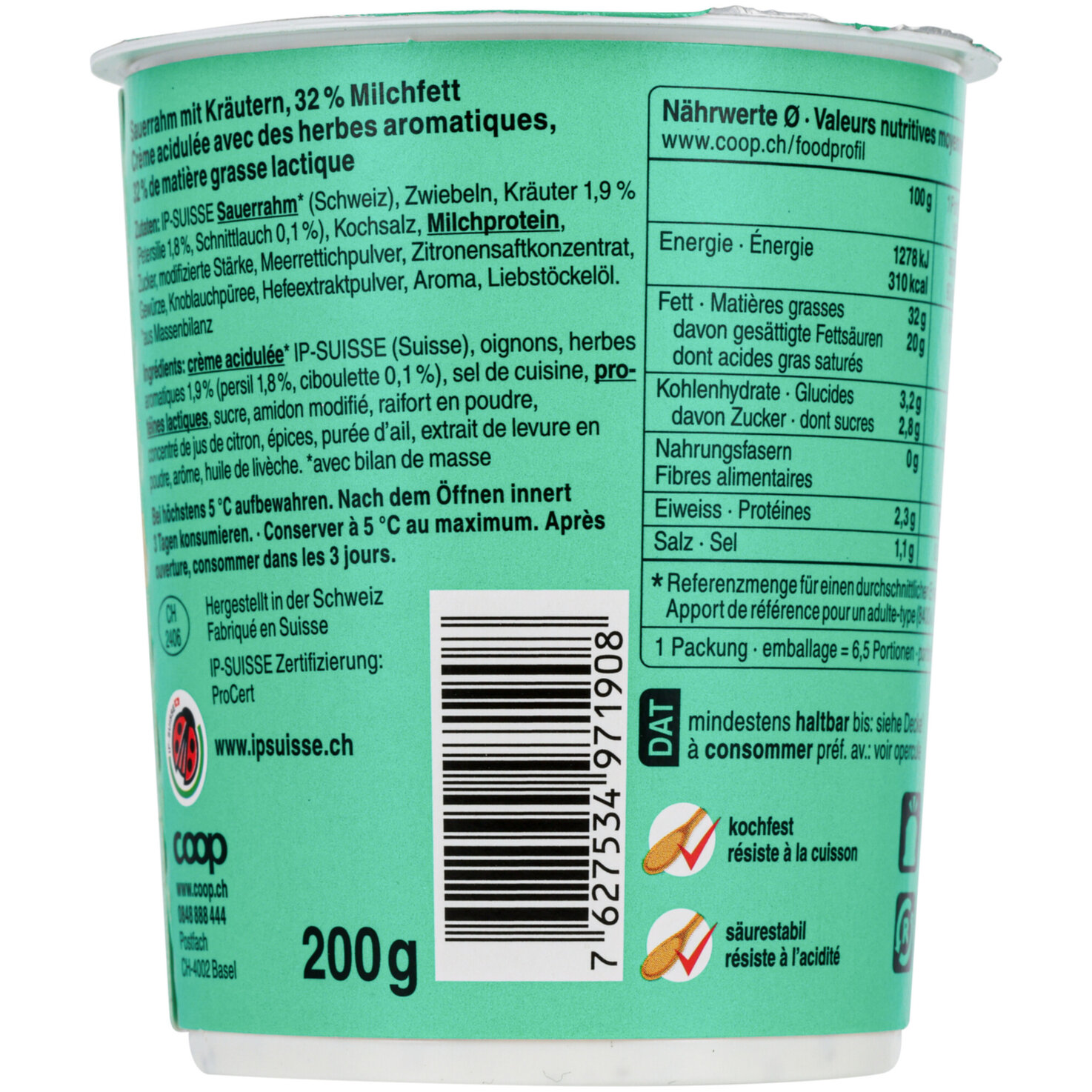 Crème Fraîche Kräuter IP-Suisse