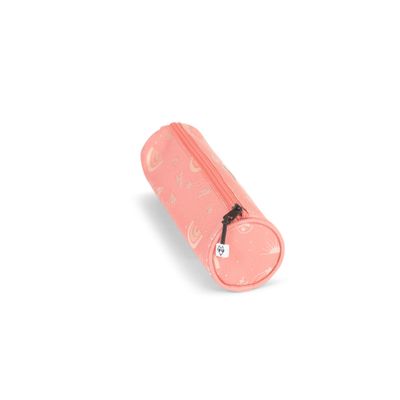 Trousse ronde Moonlight - 1 compartiment - rose - Pol Fox