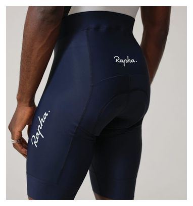 Cuissard Court à Bretelles Rapha Core Bleu/Blanc