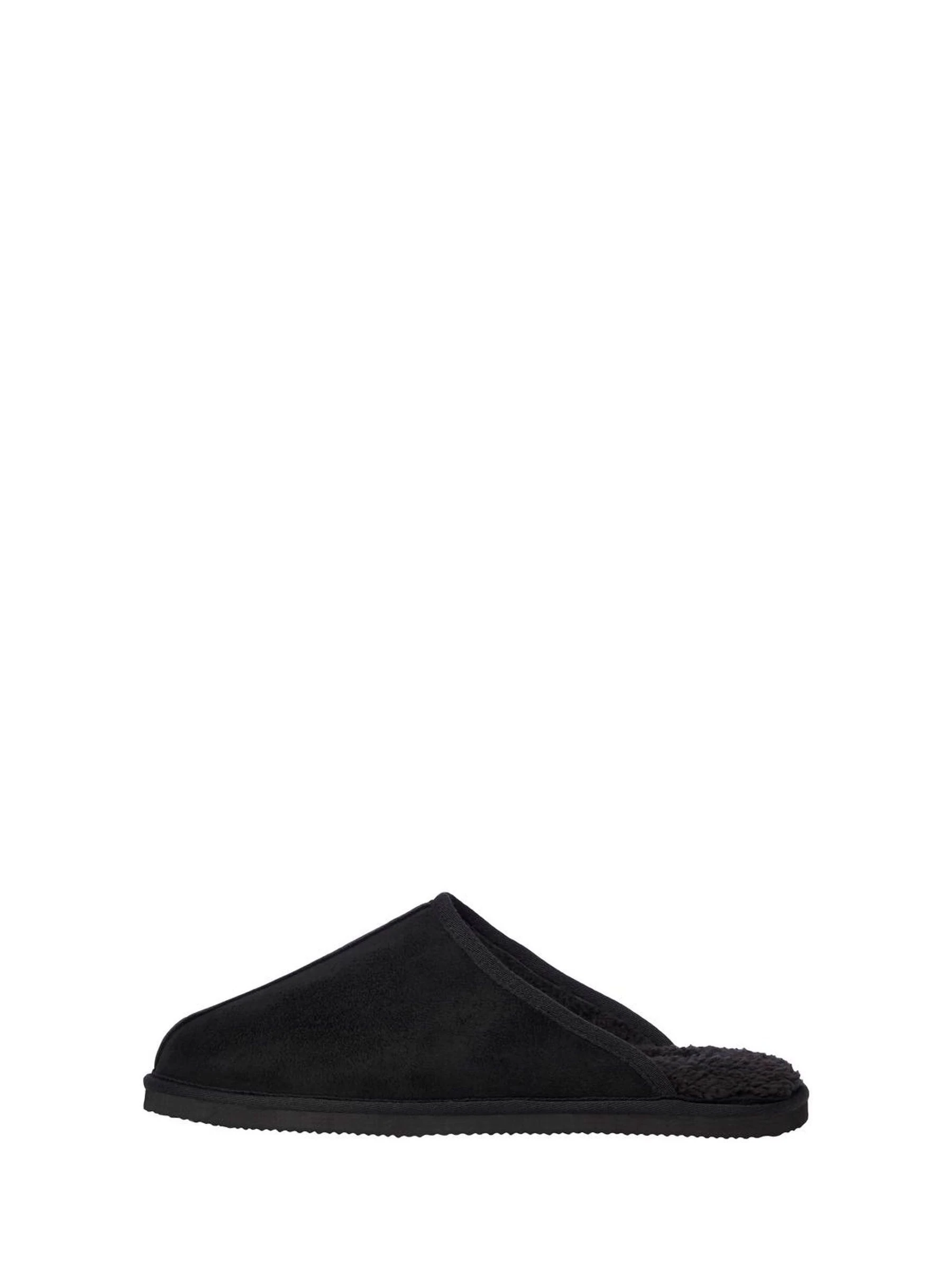 Zwart - Jack & Jones Fleece Lined Mule Slippers