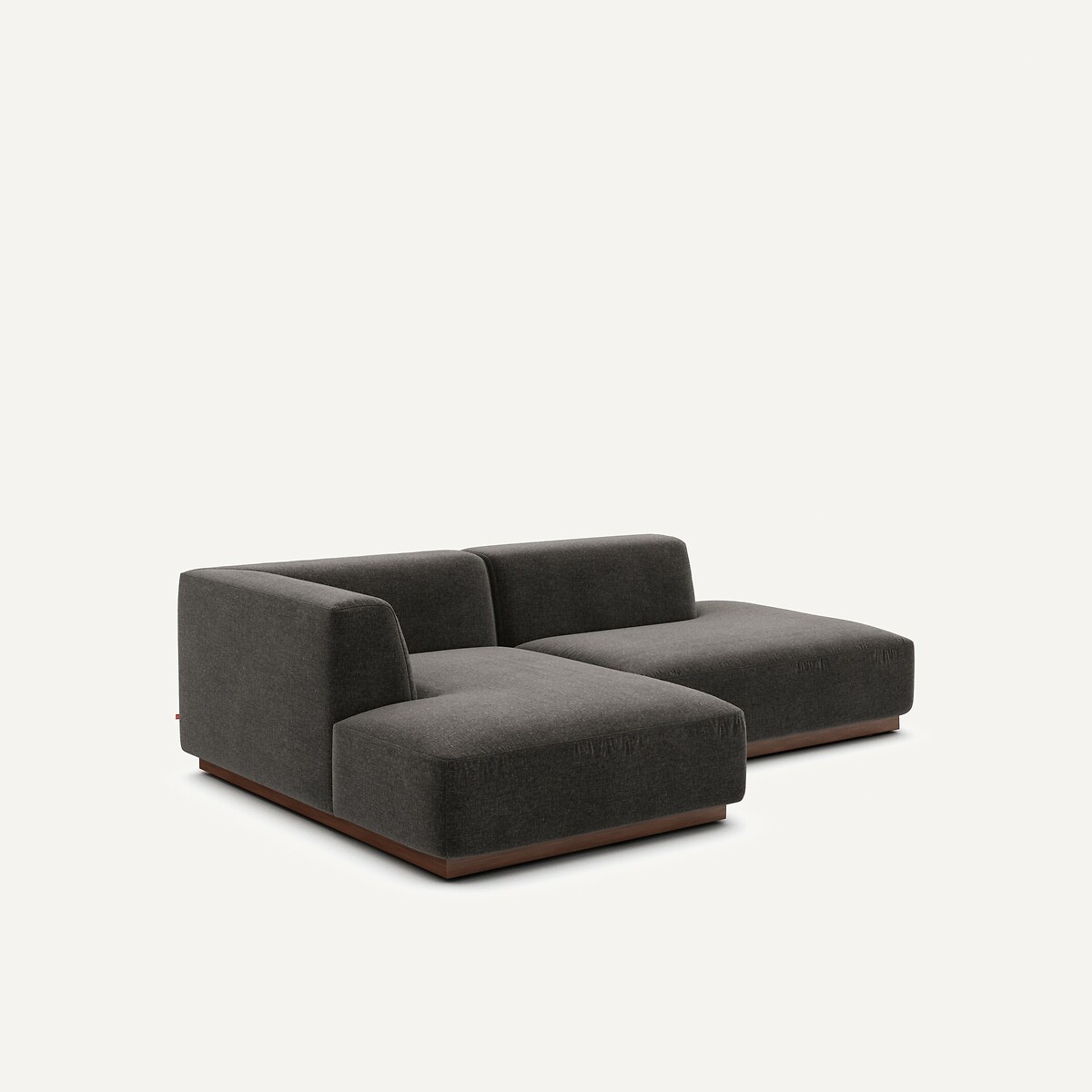AM.PM<br>Sofá de canto esquerdo em veludo chenille, Jacopo
