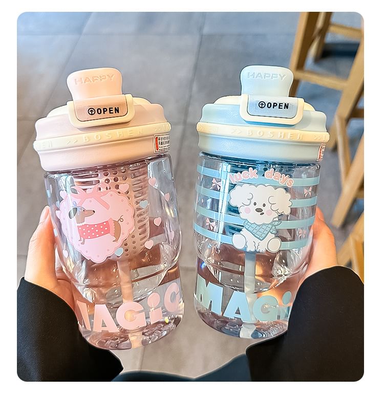 Choyce - Print Plastic Thee-infuser Drinkfles (Diverse ontwerpen)