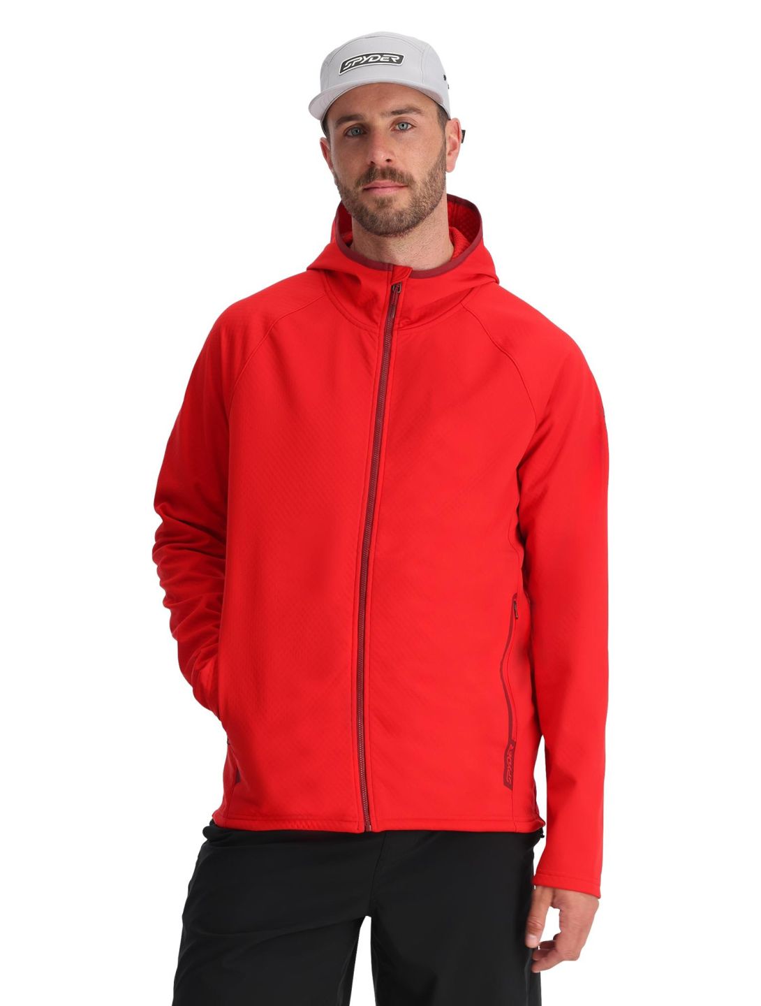 Gridweb Shellfleece Hoodie vest heren
