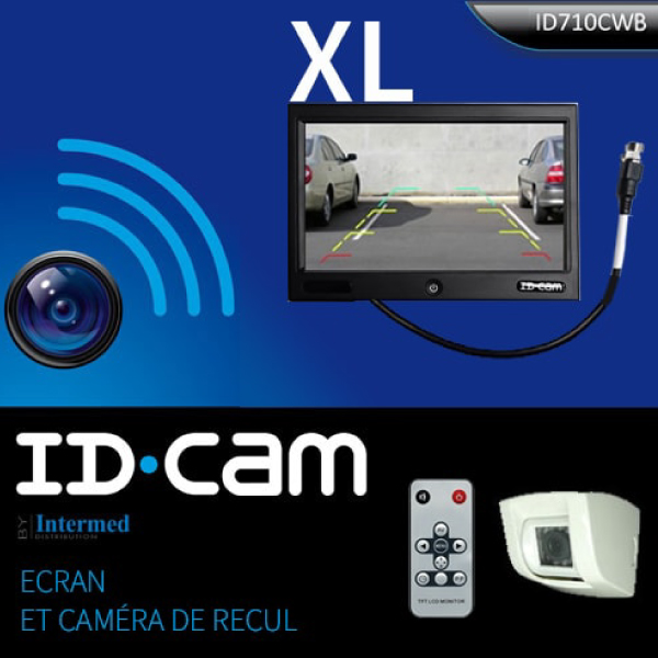 Caméra de recul IDCAM 710CWB Coque ABS + écran 7 pouces