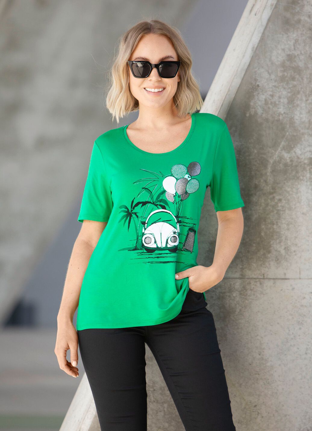 Shirt mit Flatlock-Naht in 2 Farben