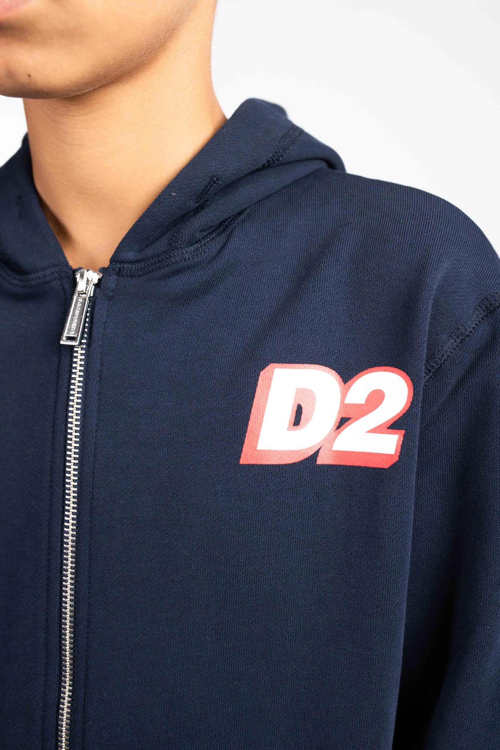 Dsquared2 Relax Felpa Vest Kids Donkerblauw