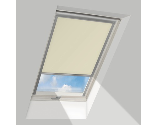 Verduisteringsrolgordijn FAKRO beige handmatig ARF 55x78 cm (01)