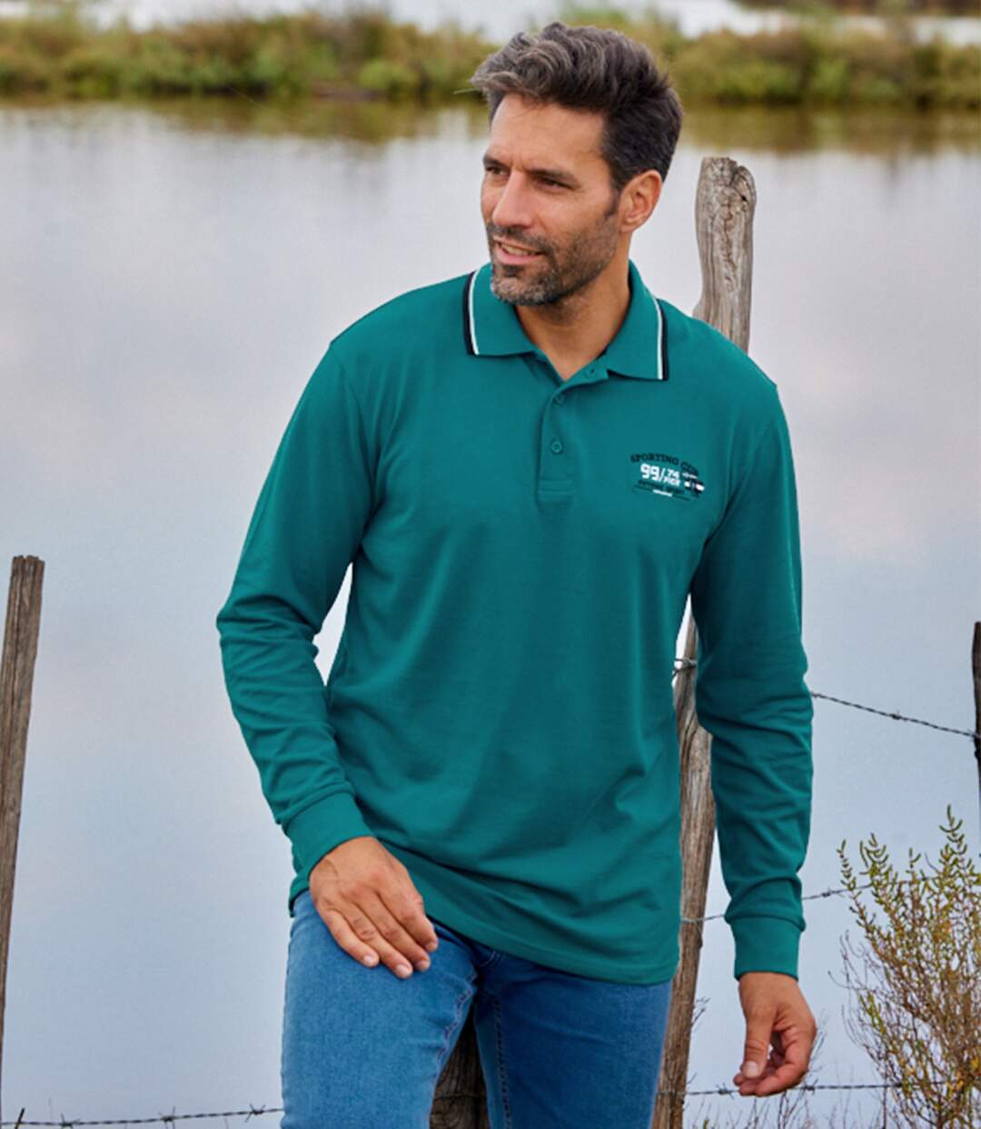 Lot de 2 Polos Maille Piquée Sporting Cup