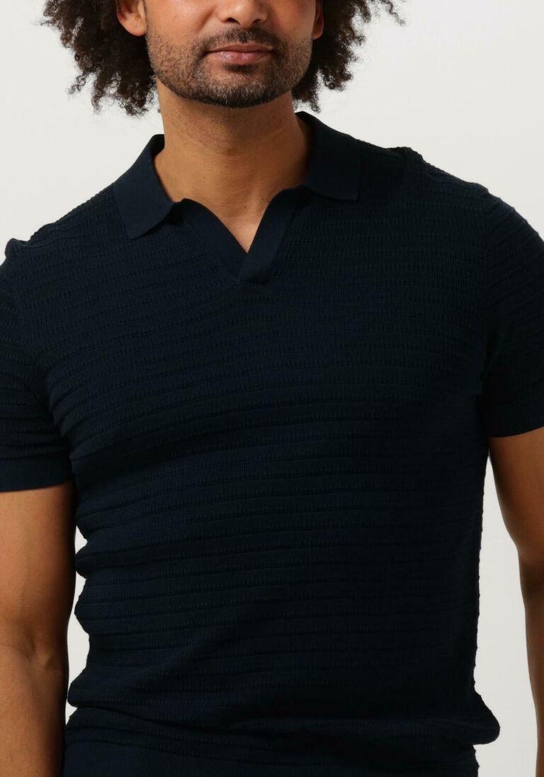 DRYKORN donkerblauwe drykorn polo braian