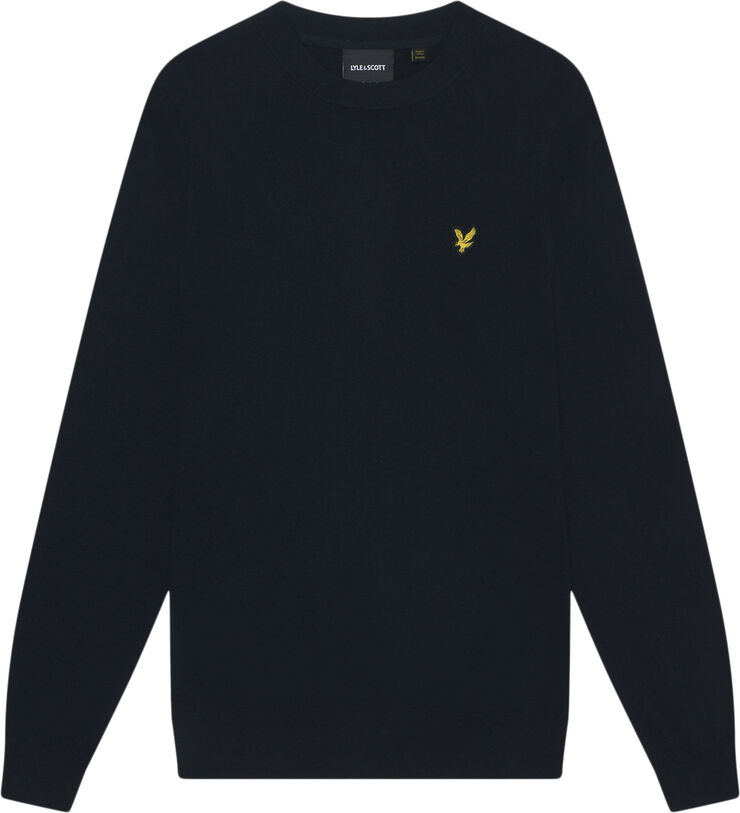 Lyle & Scott Cotton Merino Crew Neck Jumper Z271 dark navy