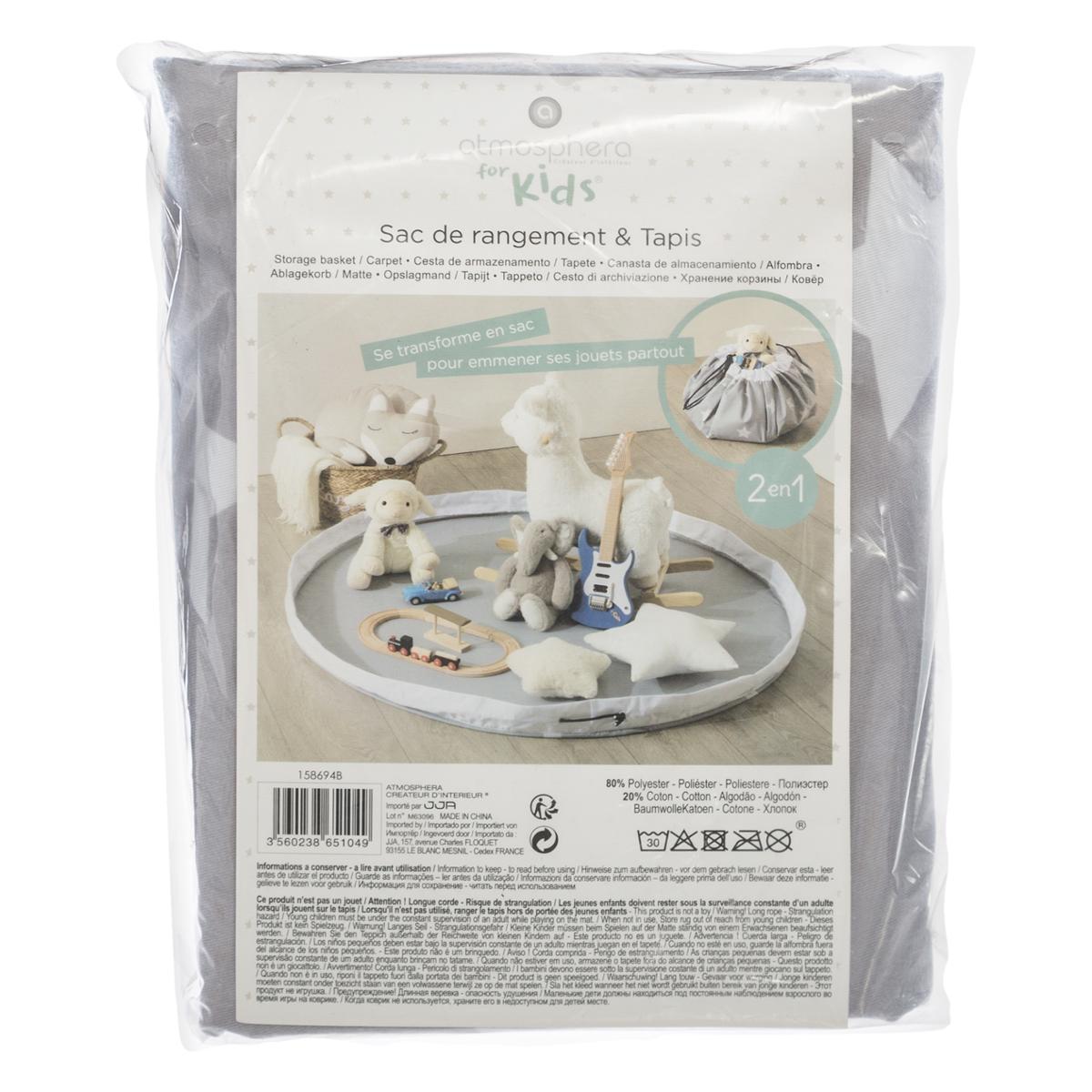 TAPIS DE JEUX A REMBALLER GRIS