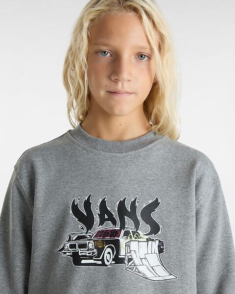 VANS<br>Suéter liso, gola redonda e mangas compridas