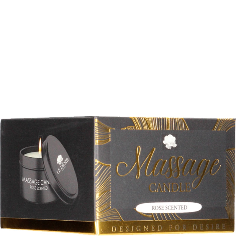 Bougie de massage parfumée - Rose - 100 g