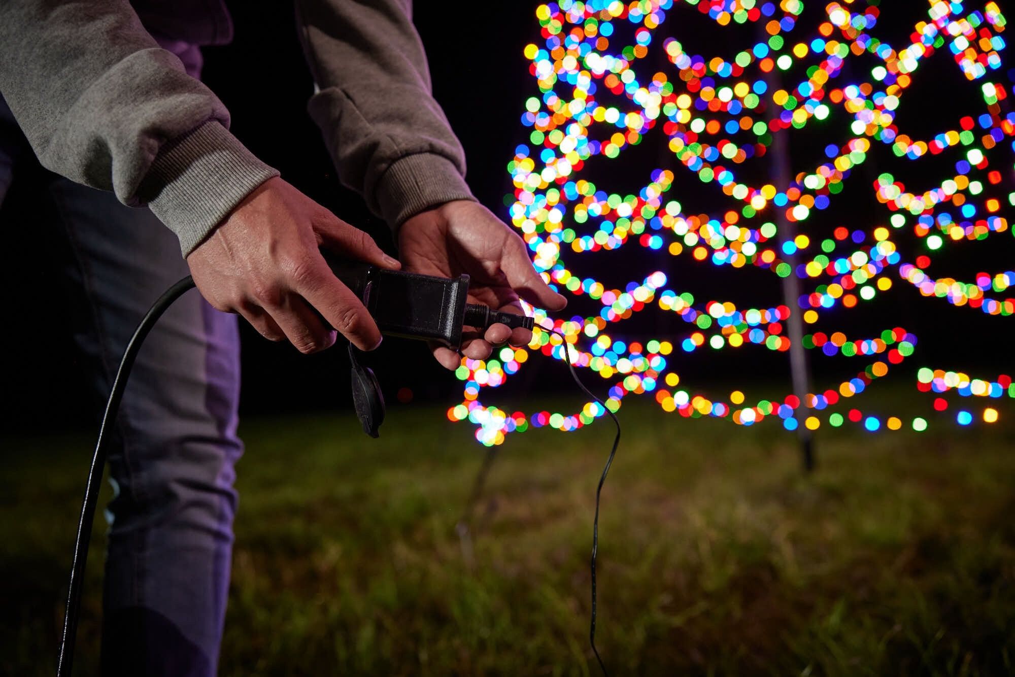 Fairybell Luminous Switch - Vlaggenmast kerstboom - 2000 - Multicolor - 600 cm