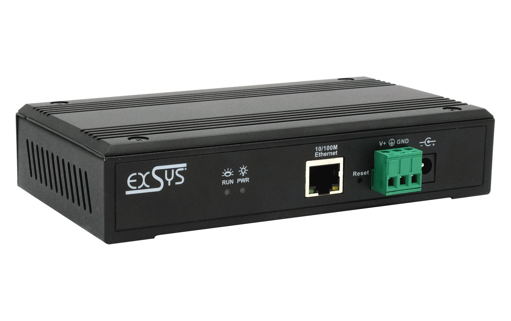 Serieller Geräteserver EX-61004<br>Serieller Multiprotokoll-Geräteserver mit 4 Ethernet Ports
