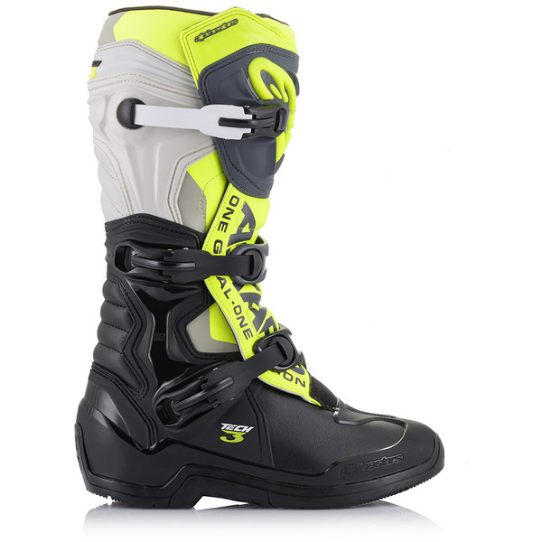 Alpinestars - Bottes Tech 3 Noir / Gris / Jaune fluo