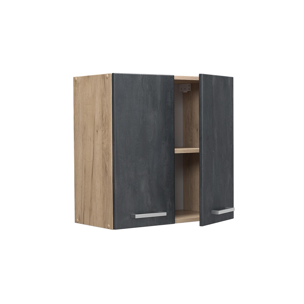 Vicco Hängeschrank R-Line Schwarz Beton Eiche 60 cm