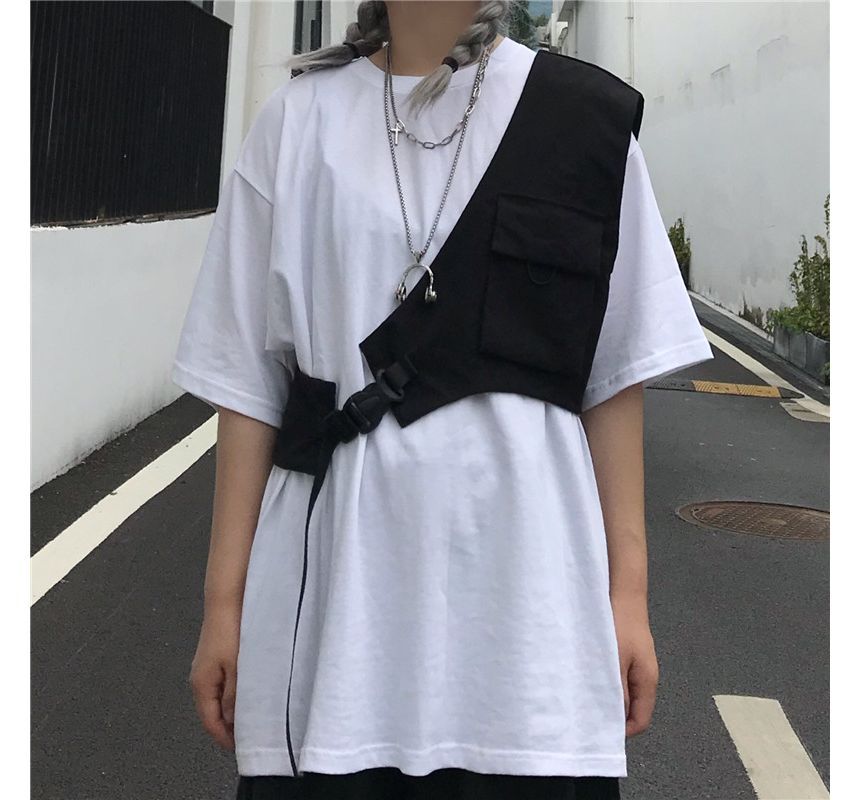 Shineon Studio - Asymmetrisch vest / ketting / set