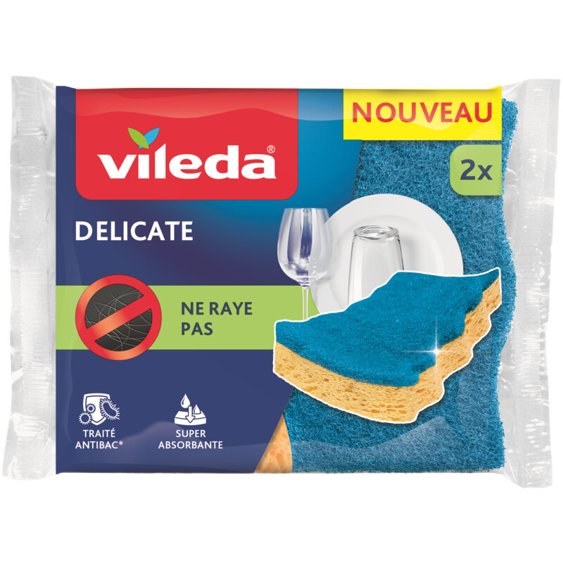 Vileda Schuursponsen Slalom Soft 2-Pack