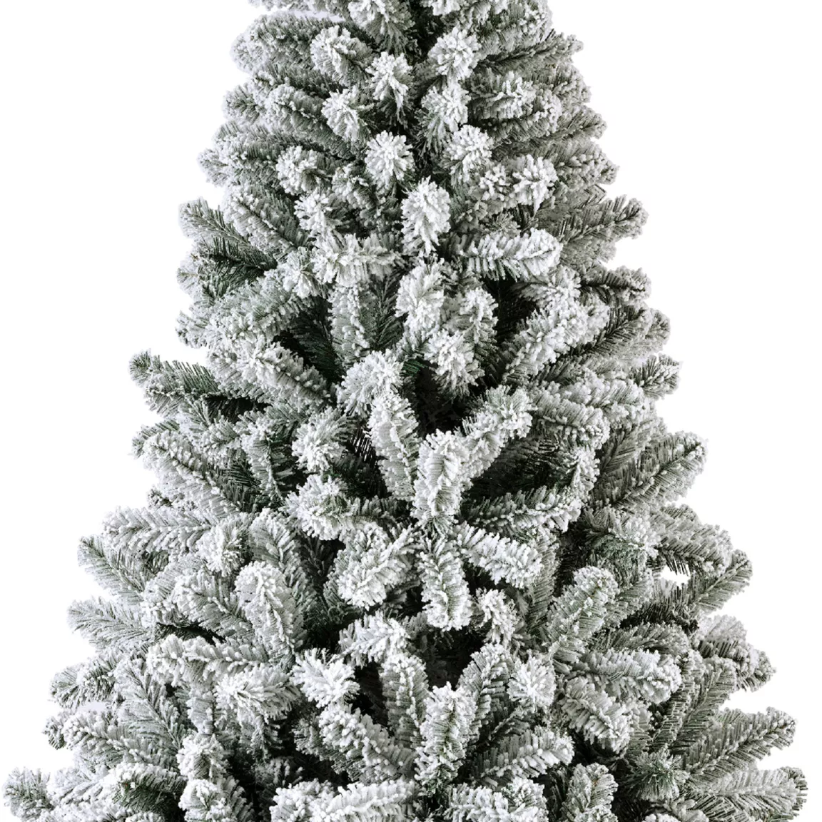 Sapin de Noël artificiel lumineux 200 LED H150 cm King Vert enneigé