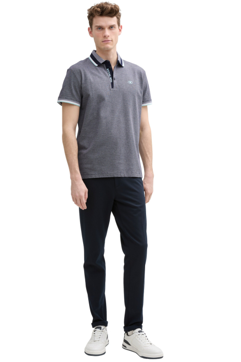Tom Tailor blauwe heren polo