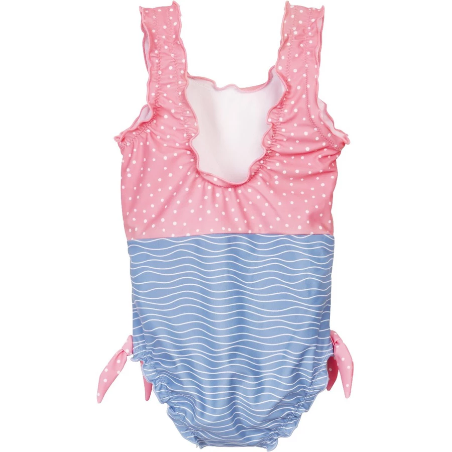 Playshoes UV-Schutz Badeanzug Krebs blau-pink