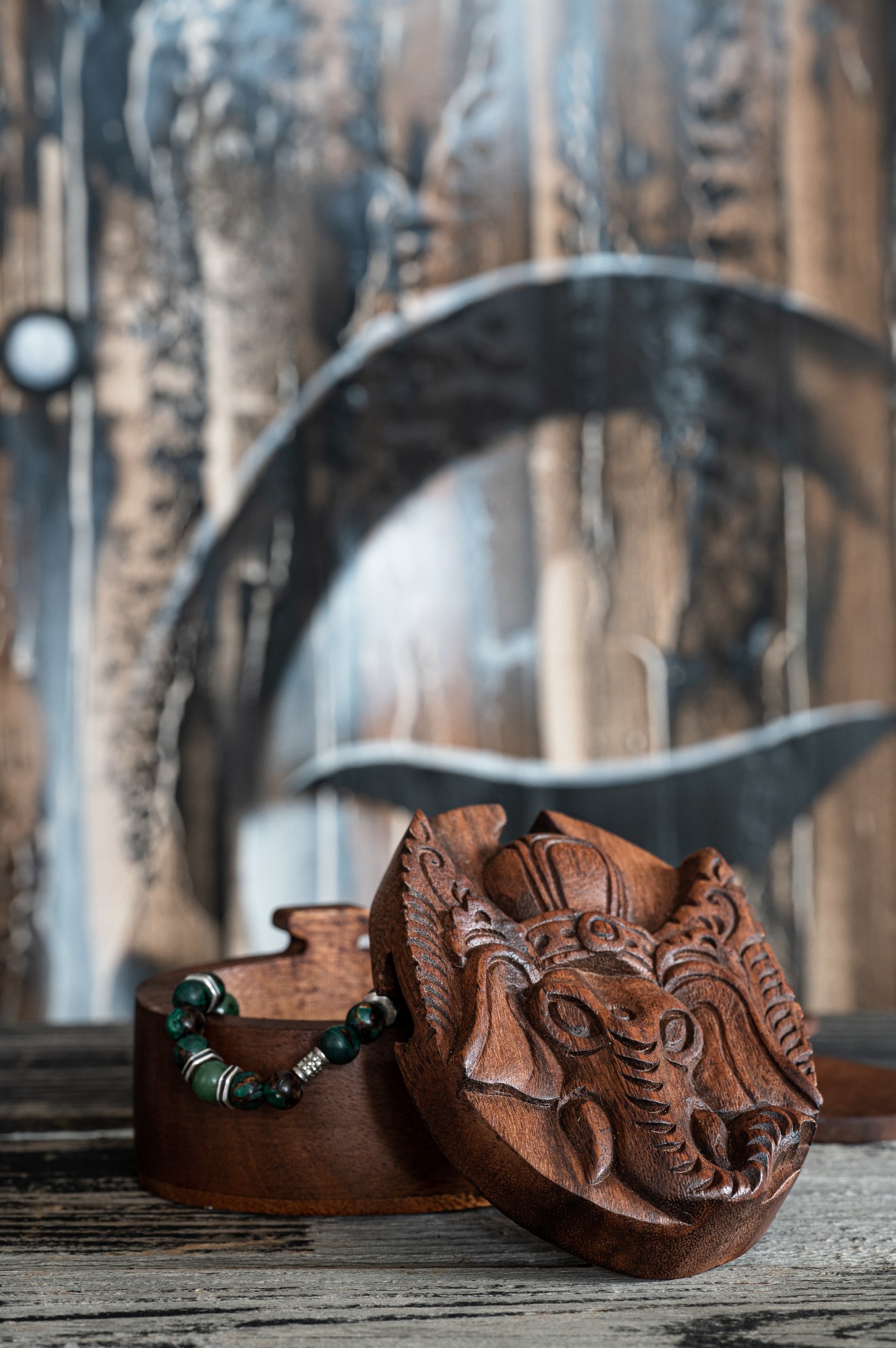 Secret Box 'Ganesha', natur, T 12 cm, B 9 cm, H 6,5 cm von fischer's lagerhaus