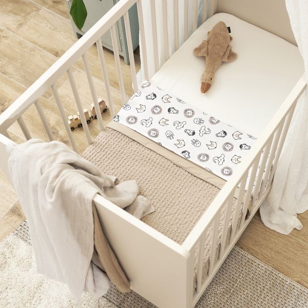 Meyco Baby Waffle Ledikantdeken - 100 x 150 cm- Sand