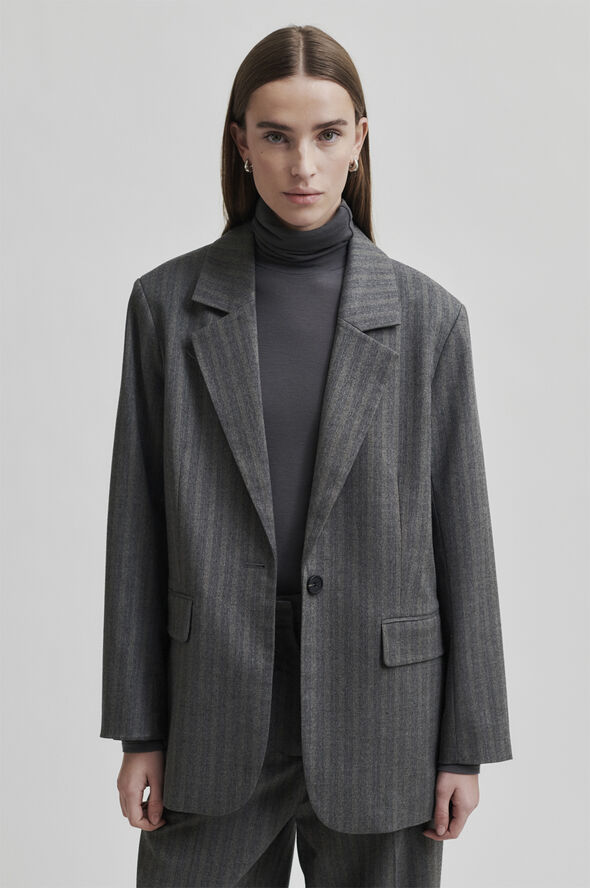 Second Female Hollanda New Blazer Dark grey melange