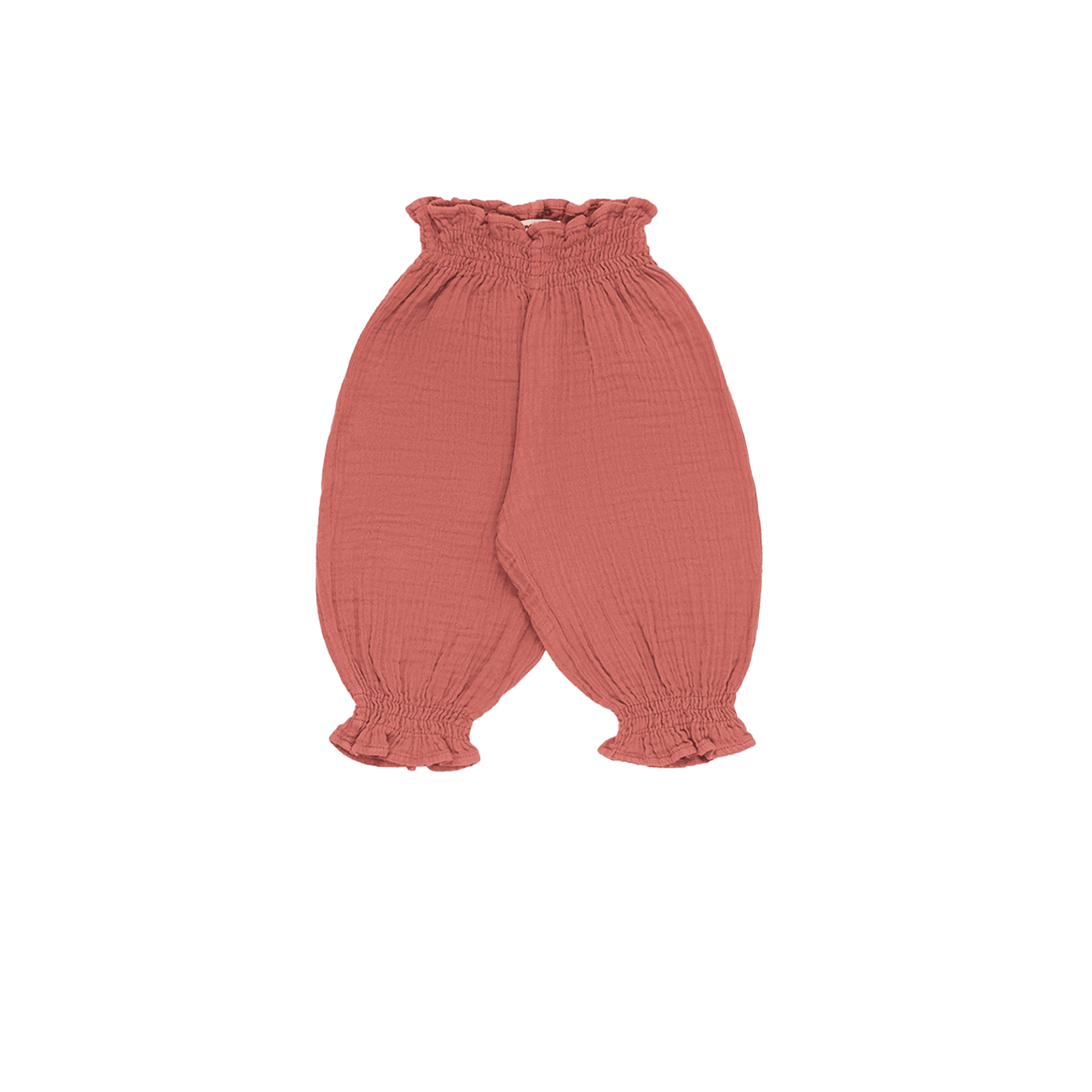 JULIETA - Pantalon ballon en gaze de coton| Orange