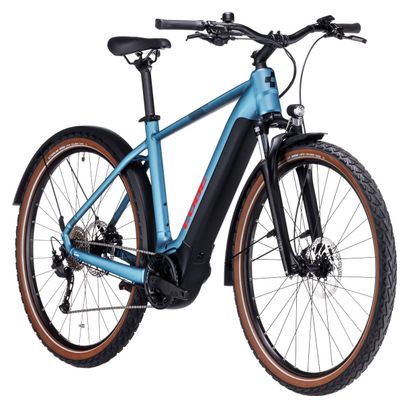 VTC Électrique Cube Nuride Hybrid Performance 500 Allroad Shimano Alivio 9V 500 Wh 29'' Bleu Metal