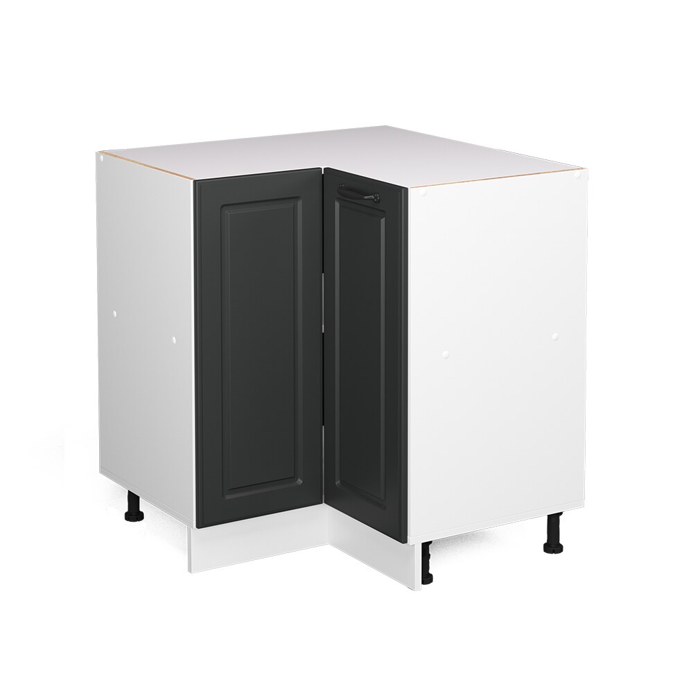 Vicco Eckunterschrank Küchenschrank Küchenzeile Landhaus R-Line 87 cm Weiß-Anthrazit