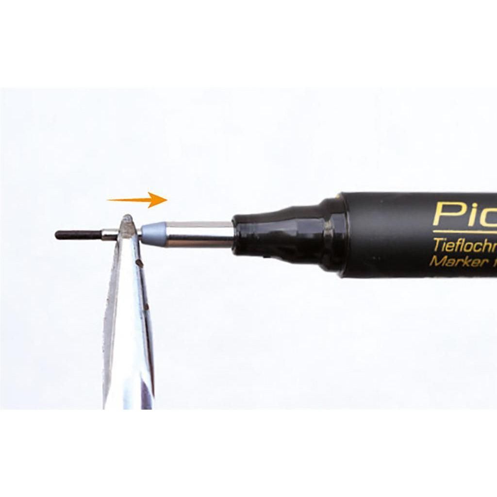 Pica 150/40 Markeerstift voor diepe gaten rood - PI15040