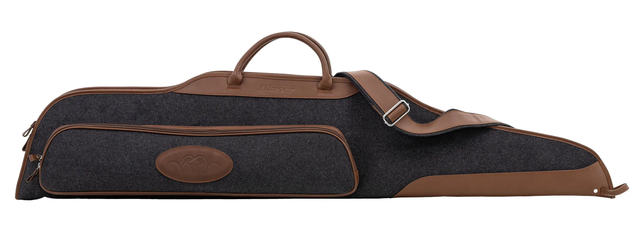 Blaser Blaser Soft Cover Rifflefutteral 128cm I Loden/Lær
