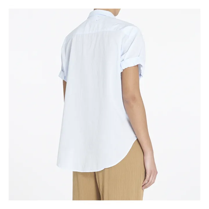 Xirena Chemise Channing Popeline de Coton | Bleu ciel