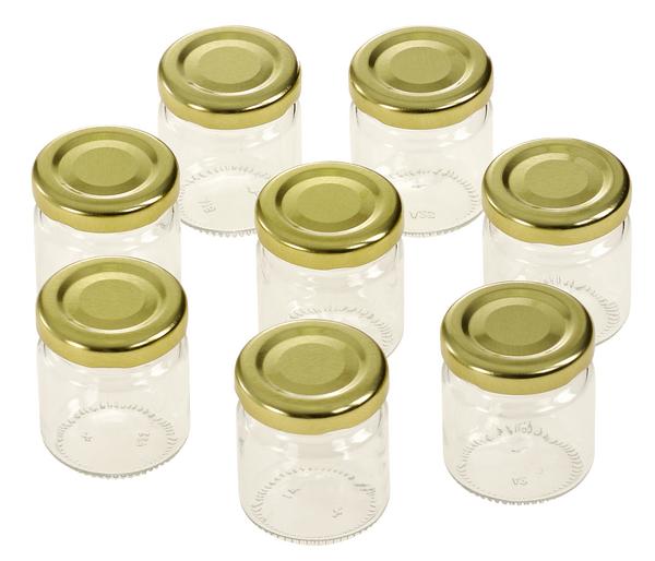 Dehner Einkochglas mit Schraubdeckel, 53 ml,