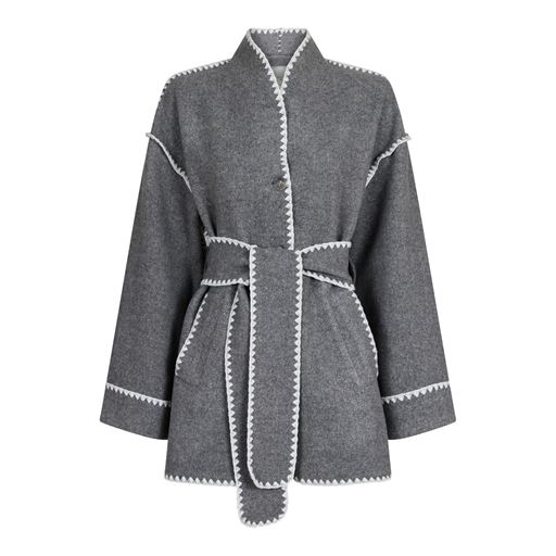Neo Noir Frenchie Jakke, Dark Grey Melange, 42