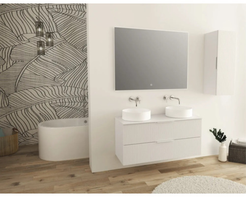 Jungborn QUATTRO/SEDICI hoge kast, BxHxD 35 x 100 x 35 cm, frontkleur wit mat, 55715