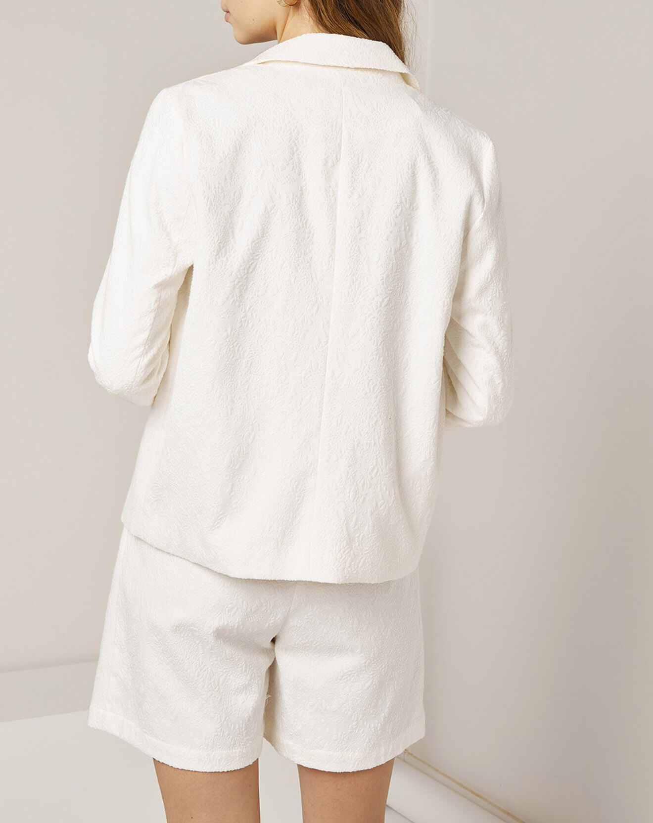 See u Soon Veste Maya texturée blanche