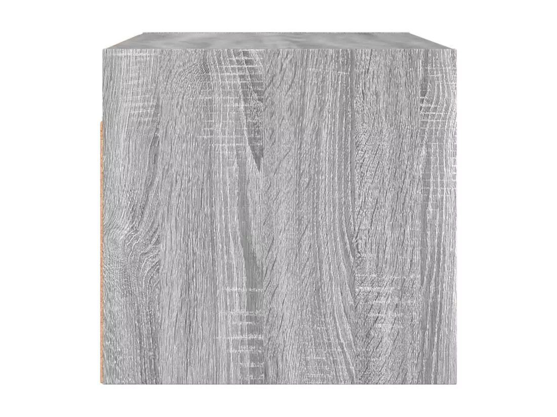 Armoire murale avec portes en verre sonoma gris 68,5x37x35 cm